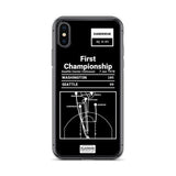 Greatest Wizards Plays iPhone Case: First Championship (1978)