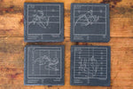 Kansas City Chiefs - Dynasty Set - Greatest Plays: Slate Coasters (Set of 4)