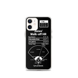 Greatest Braves Plays iPhone Case: Jones' Walk-off HR (2012)