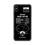 Greatest Braves Plays iPhone Case: Jones' Walk-off HR (2012)