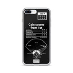 Greatest Royals Plays iPhone Case: Cain scores from 1st (2015)