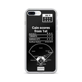 Greatest Royals Plays iPhone Case: Cain scores from 1st (2015)