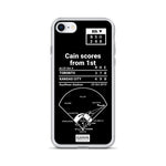 Greatest Royals Plays iPhone Case: Cain scores from 1st (2015)