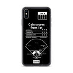 Greatest Royals Plays iPhone Case: Cain scores from 1st (2015)