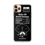 Greatest Marlins Plays iPhone Case: Walk-Off World Champs (1997)