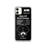 Greatest Marlins Plays iPhone Case: Walk-Off World Champs (1997)