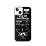 Greatest Marlins Plays iPhone Case: Walk-Off World Champs (1997)