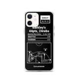 Greatest Suns Plays iPhone Case: Barkley's 44pts, 24rebs (1993)