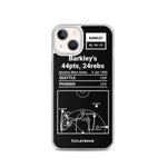 Greatest Suns Plays iPhone Case: Barkley's 44pts, 24rebs (1993)