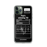 Greatest Navy Football Plays iPhone Case: Fay's winning TD (1996)