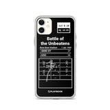 Greatest Ohio State Football Plays iPhone Case: Battle of the Unbeatens (1969)