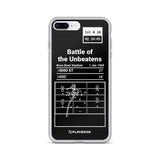 Greatest Ohio State Football Plays iPhone Case: Battle of the Unbeatens (1969)