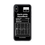 Greatest Packers Plays iPhone Case: Harris picks Hasselbeck (2004)