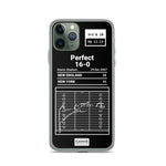 Greatest Patriots Plays iPhone Case: Perfect 16-0 (2007)