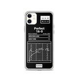 Greatest Patriots Plays iPhone Case: Perfect 16-0 (2007)