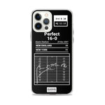 Greatest Patriots Plays iPhone Case: Perfect 16-0 (2007)