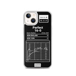 Greatest Patriots Plays iPhone Case: Perfect 16-0 (2007)