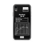 Greatest Patriots Plays iPhone Case: Perfect 16-0 (2007)