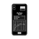 Greatest Patriots Plays iPhone Case: Perfect 16-0 (2007)