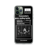 Greatest Eagles Plays iPhone Case: Concrete's game-ending tackle (1960)