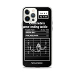 Greatest Eagles Plays iPhone Case: Concrete's game-ending tackle (1960)