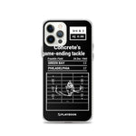 Greatest Eagles Plays iPhone Case: Concrete's game-ending tackle (1960)