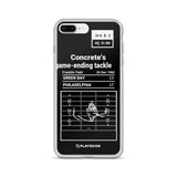 Greatest Eagles Plays iPhone Case: Concrete's game-ending tackle (1960)