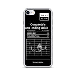 Greatest Eagles Plays iPhone Case: Concrete's game-ending tackle (1960)