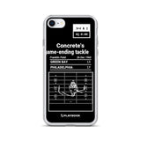 Greatest Eagles Plays iPhone Case: Concrete's game-ending tackle (1960)