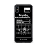 Greatest Eagles Plays iPhone Case: Concrete's game-ending tackle (1960)