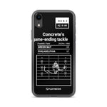 Greatest Eagles Plays iPhone Case: Concrete's game-ending tackle (1960)