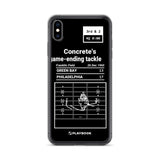 Greatest Eagles Plays iPhone Case: Concrete's game-ending tackle (1960)