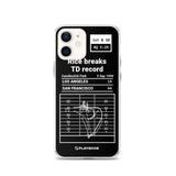 Greatest 49ers Plays iPhone Case: Rice breaks TD record (1994)