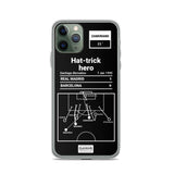 Greatest Real Madrid Plays iPhone Case: Hat-trick hero (1995)