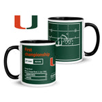 Greatest Miami Football Plays Mug: First championship (1984)